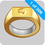 🎁 1 of 30K แหวน, ทอง, เครื่องประดับ, เครื่องประดับ telegram sticker