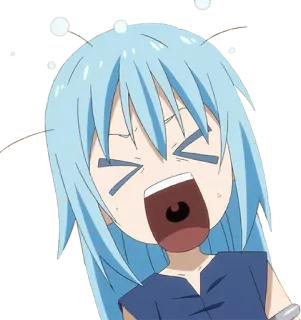 😖 Rimuru Tempest That Time I Got Reincarnated as a Slime anime, chorando, bravo, reencarnado, slime telegram sticker