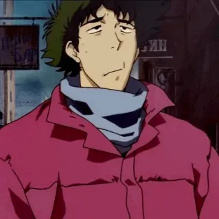 🚀 Spike Spiegel Cowboy Bebop 애니메이션, 스파이크 스피겔, 카우보이 비밥, 만화 whatsapp sticker
