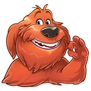 👌 หมา, สัตว์, สัตว์เลี้ยง, การ์ตูน, ตัวละคร, เป็นมิตร telegram sticker