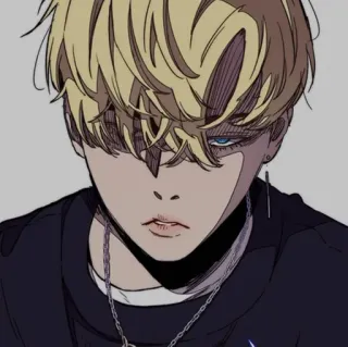 🍸 Anime, Manga, Chico, Personaje, Dibujo animado, Retrato whatsapp sticker
