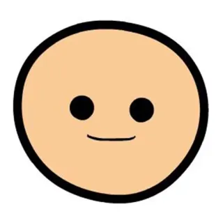 🙂 sticker, gesicht, cartoon, fröhlich, einfach, emoticon telegram sticker