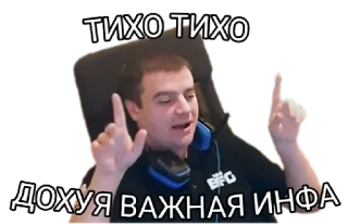 ❗️ ТИХО ТИХО
ДОХУЯ ВАЖНАЯ ИНФА telegram sticker