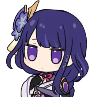 😐 @HAWKS anime, manga, sticker, character, purple hair telegram sticker