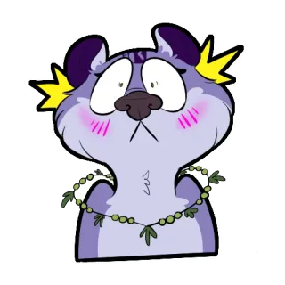 😳 การ์ตูน, สัตว์, ภาพประกอบ, ตัวละคร, สติกเกอร์ telegram sticker