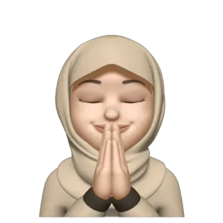 🙏 Khăn trùm đầu Hijab, Người Hồi giáo, Đạo Hồi, Phụ nữ, Cầu nguyện, Biểu tượng cảm xúc, Lời chào, Tôn giáo whatsapp sticker