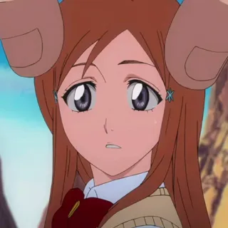 😦 Orihime Inoue Bleach anime, girl, character, Orihime Inoue, Bleach telegram sticker