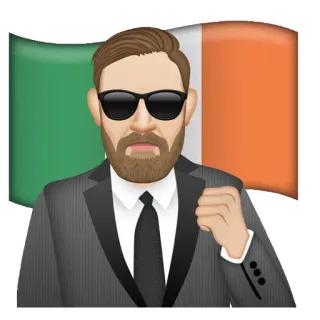 🇨🇮 Conor McGregor Conor McGregor, MMA, Irlande, Drapeau irlandais, Combattant, Sports, UFC telegram sticker