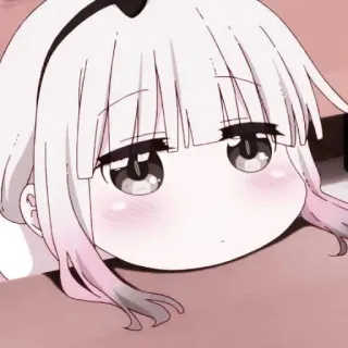 🎀 Kanna Kamui Miss Kobayashi's Dragon Maid Anime, Kanna, Kawaii, Imut, Naga, Manga telegram sticker