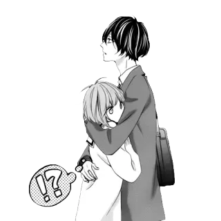 ❤ Anime, Manga, Umarmung, Paar, Süß, Romantik telegram sticker