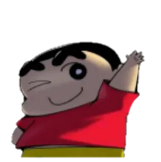 🙋 Shin-chan Nohara Crayon Shin-chan Crayon Shin-chan, Anime, Dessin animé, Shin-chan, Personnage, Drôle, Enfant telegram sticker