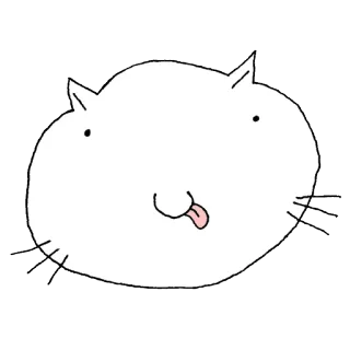 😋 Katze, Tier, Cartoon, Sticker, Süß telegram sticker