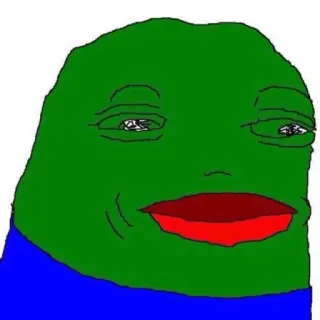 😞 Pepe the Frog Pepe, Frosch, Meme, Internet, Cartoon telegram sticker