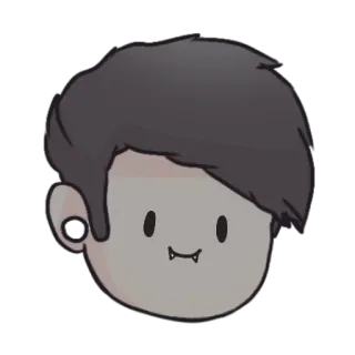 🧛‍♂ cartoon, cute, vampire, character, sticker telegram sticker