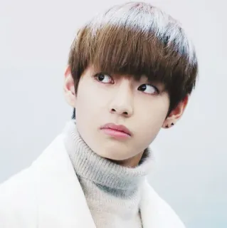 😐 V K-pop, cantor, idol, BTS, Taehyung, V, música telegram sticker