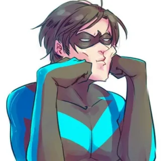 ♟ Nightwing Nightwing, DC Comics, Super-héros, Dick Grayson whatsapp sticker