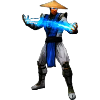 ⚡ Raiden Mortal Kombat artes marciais, raio, video game, lutador whatsapp sticker