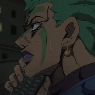 🌿 Anime, JoJos bizarre Abenteuer, Diavolo, Manga, Vento Aureo telegram sticker