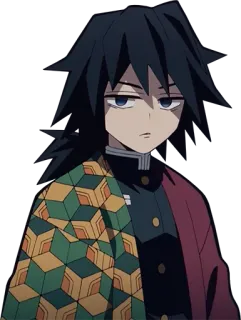 😑 Giyu Tomioka Demon Slayer Anime, Demon Slayer, Giyu Tomioka, Personaggio, Manga, Spada, Hashira telegram sticker
