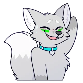 😅 fictional wolf telegram sticker
