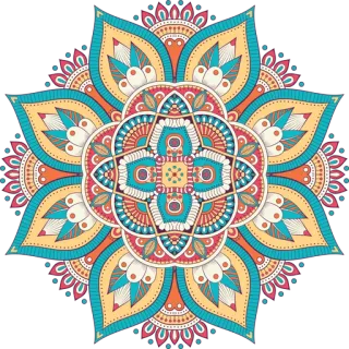 🎨 マンダラ, 花柄, オーナメント, 装飾的, パターン, アート telegram sticker