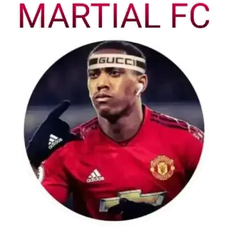 🤯 MARTIAL FC calcio, sport, calcio, dito medio telegram sticker