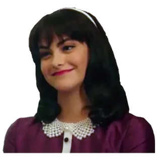 😊 Veronica Lodge Riverdale Riverdale, Veronica Lodge, Camila Mendes, Drama adolescente, Personaje, Televisión, Retrato telegram sticker