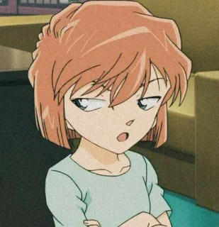 😤 Anime, Kreskówka, Dziewczyna, Portret, Słodkie telegram sticker
