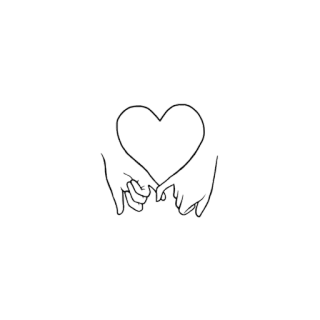 💗 loved corazón, amor, mano, amado, gráfico telegram sticker