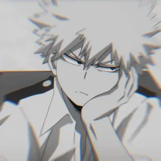 💥 Bakugo My Hero Academia 动漫, 漫画, 我的英雄学院, 爆豪, 角色, 动画 telegram sticker