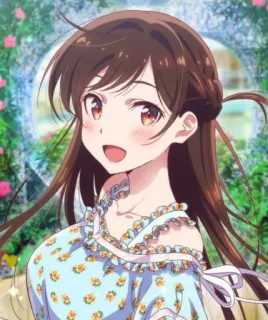 😍 Chizuru Ichinose Rent-A-Girlfriend anime, chizuru, ichinose, rent a girlfriend, süß, mädchen whatsapp sticker