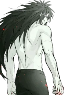 💪 Animé, Manga, Fantaisie, Personnage, Torse nu, Sang whatsapp sticker
