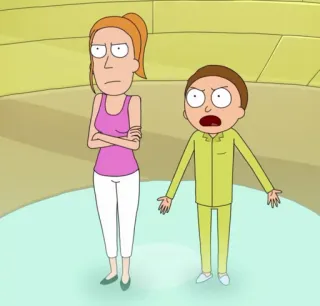 😡 Summer Smith Rick and Morty Summer Smith, Rick and Morty, cartoon, animated, family telegram sticker