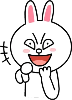 🤣 Brown kelinci, kartun, Line Friends, Brown, binatang telegram sticker
