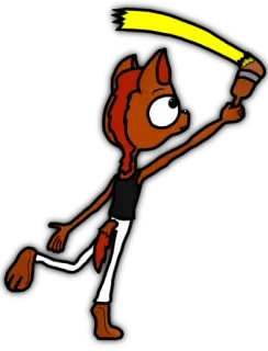 🎨 anthropomorph, Cartoon, Figur, Kunst, Illustration, Künstler telegram sticker