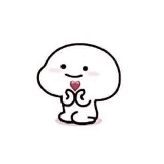 💗 lindo, corazón, amor, dibujos animados, kawaii, pegatina telegram sticker