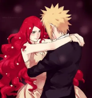 ❤️ Minato Namikaze Naruto อนิเมะ, นารูโตะ, มินาโตะ, คุชินะ, คู่รัก, เต้น telegram sticker
