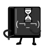 🤔 Ampulheta, Tecla, Dar de ombros, Esperando, Pixel art, Computador telegram sticker