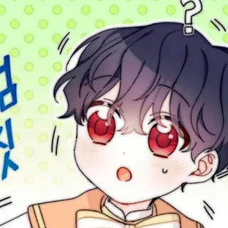 🧸 Garoto anime, Personagem de desenho animado, Ponto de interrogação, Confuso, Fofo, Mangá, Chibi whatsapp sticker