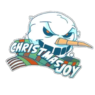 😄 CHRISTMAS JOY weihnachten, schneemann, freude, urlaub, winter, schal telegram sticker