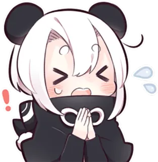 😫 panda, anime, kawaii, lindo, suplicando, rogando, emocional, lágrimas telegram sticker
