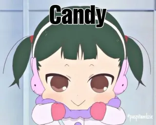 🍬 Candy 애니메이션, 소녀, 귀여운 whatsapp sticker