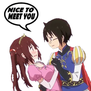 🤝 NICE TO MEET YOU Anime, Couple, Princesse, Prince, Romance, Rencontre whatsapp sticker