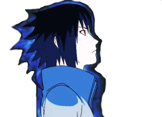 😞 Sasuke Naruto 애니메이션, 사스케, 나루토, 만화, 닌자, 우치하 telegram sticker