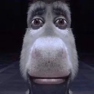 🙂 Donkey Shrek whatsapp sticker