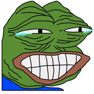 🤣 Pepe the Frog Meme, Pepe, Kikker, Internetmeme, Emoticon telegram sticker