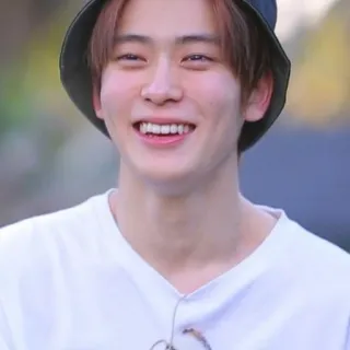 🌸 homem, pessoa, retrato, sorriso, chapéu, coreano whatsapp sticker