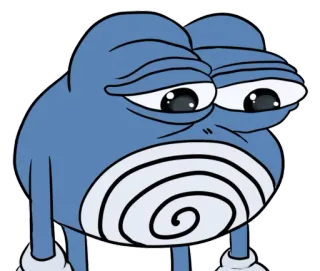 😞 Poliwhirl Poliwhirl, Pokémon, anime, desenho animado, triste telegram sticker