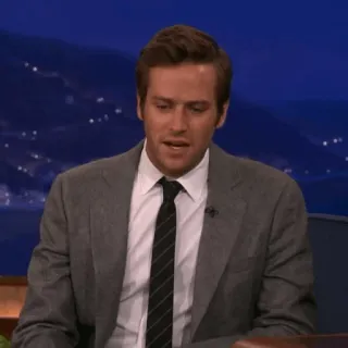 🔮 Armie Hammer diễn viên, người nổi tiếng, đàn ông, veston, phỏng vấn telegram sticker