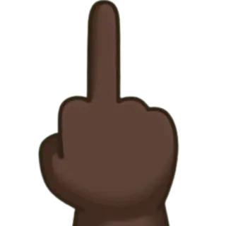 🎩 中指, 冒犯, 手势, 粗鲁, 手 telegram sticker